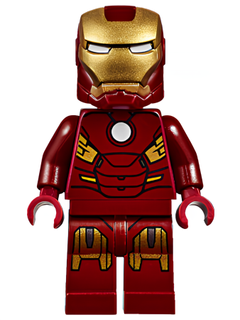 Минифигурка Lego Super Heroes Iron Man - Mark 7 Armor, Small Helmet Visor sh0231 U